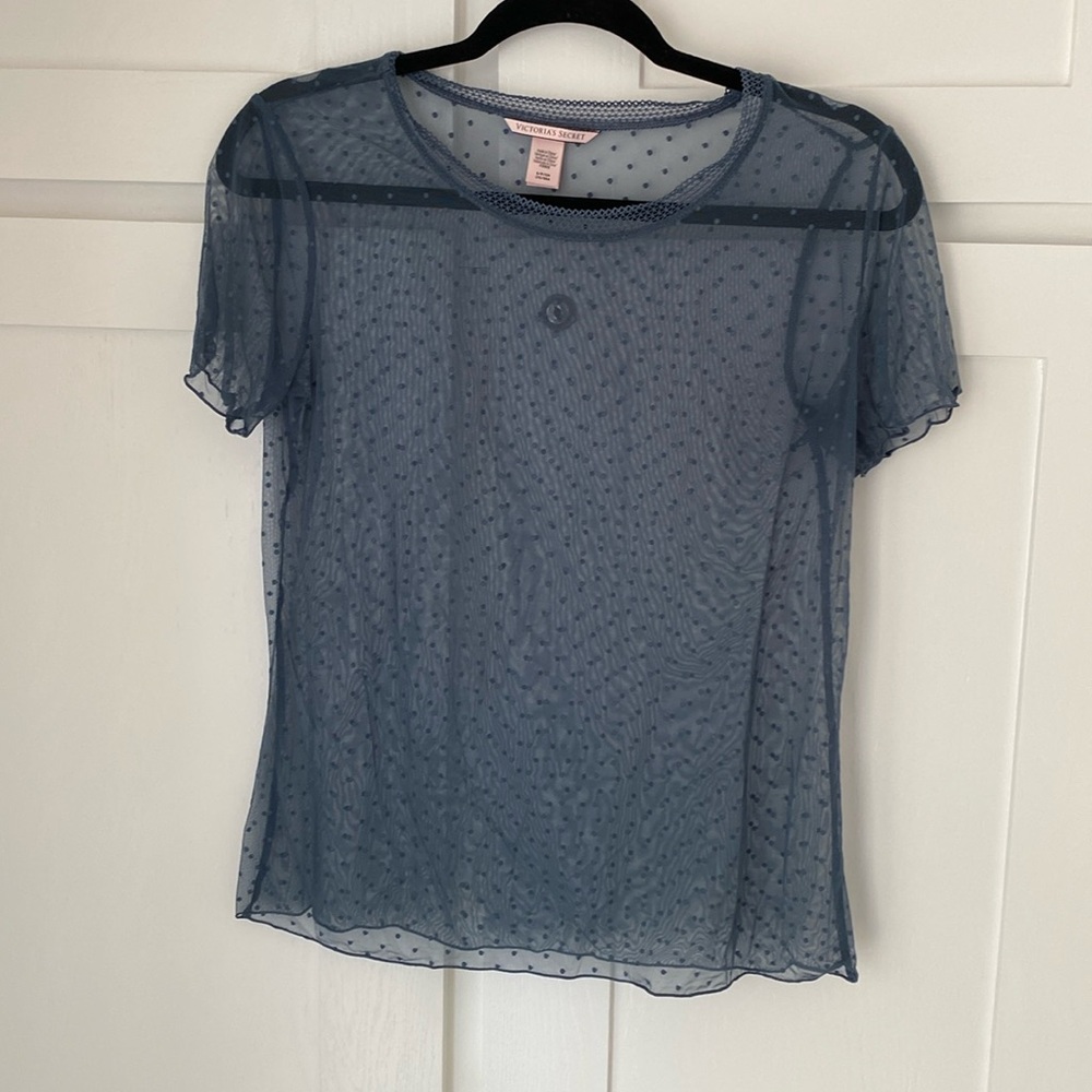 Blue transparent top